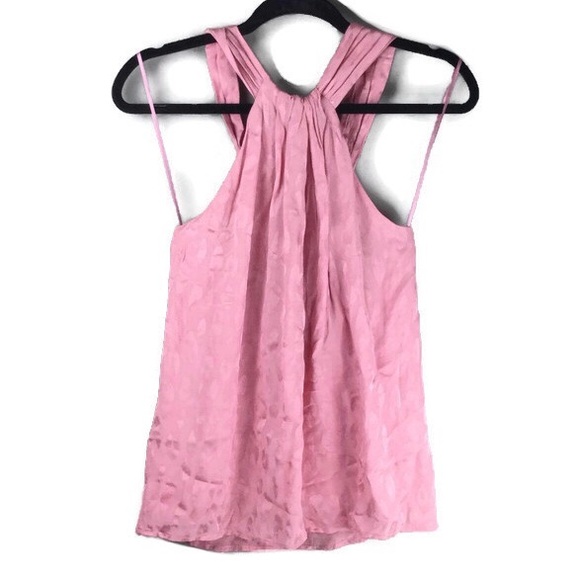 Zara Spotted Cutout Back Pink Halter Tank Size XS - Picture 2 of 8